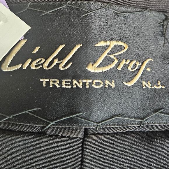 1950s Genuine Black Rabbit Fur Leibb Bros Stole Shawl Vintage Cape Size Large - Picture 5 of 7